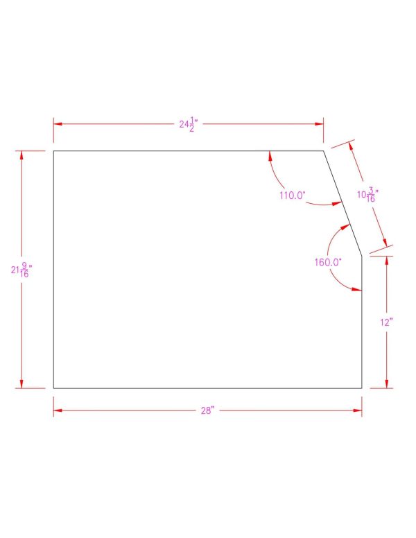 C-Body Driver Door Glass
